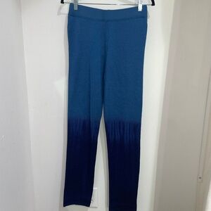 Parker Blue Cashmere black and blue ombre pants